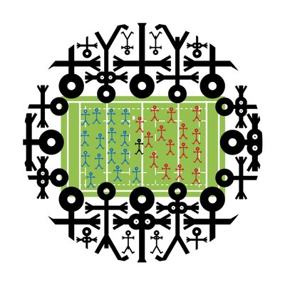 Crowd Icon Rugby, 2006 by Thisisnotme Thisisnotme